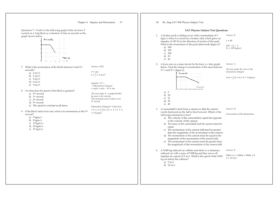 Dr.jang's SAT 800 Physics