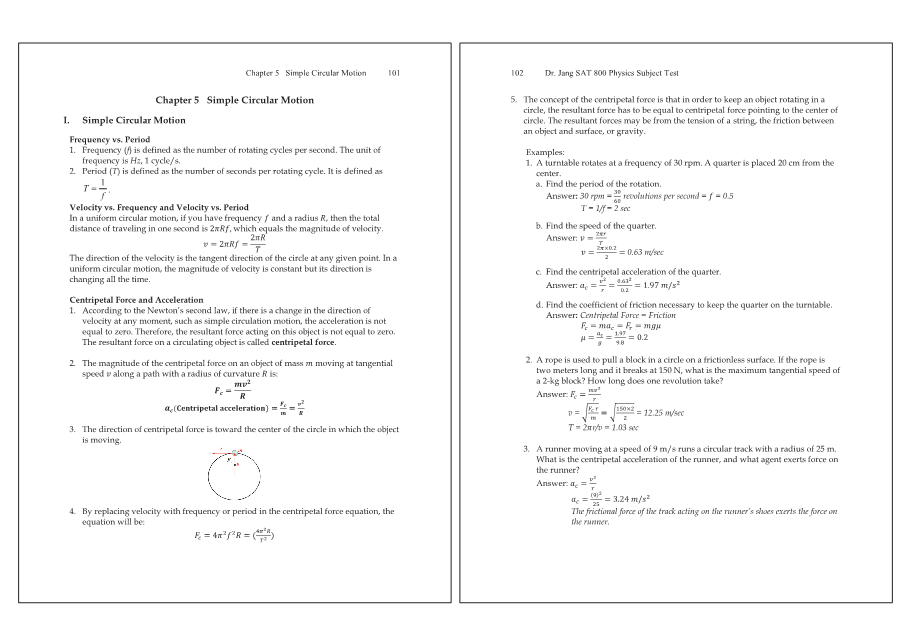 Dr.jang's SAT 800 Physics
