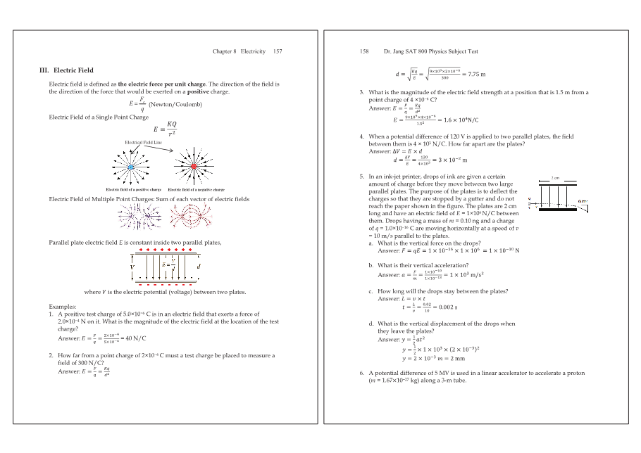 Dr.jang's SAT 800 Physics