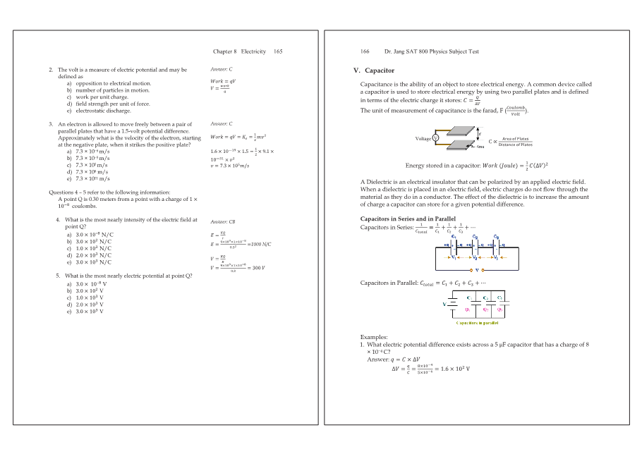 Dr.jang's SAT 800 Physics